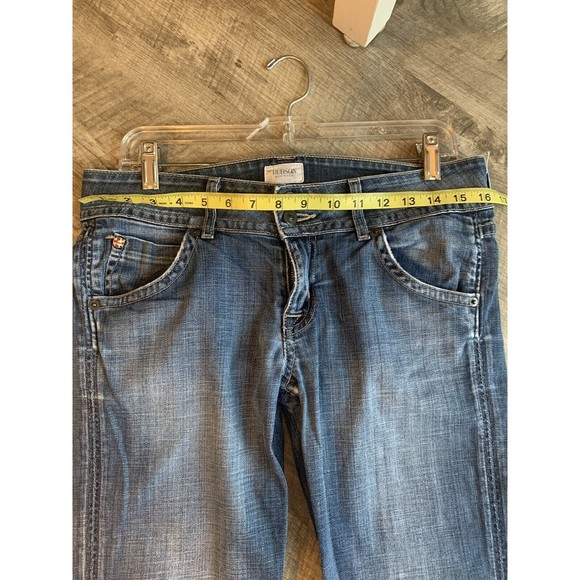 Hudson Womens Denim Jeans Sz 29 Signature Boot Cut Flap Pocket - Picture 12 of 16